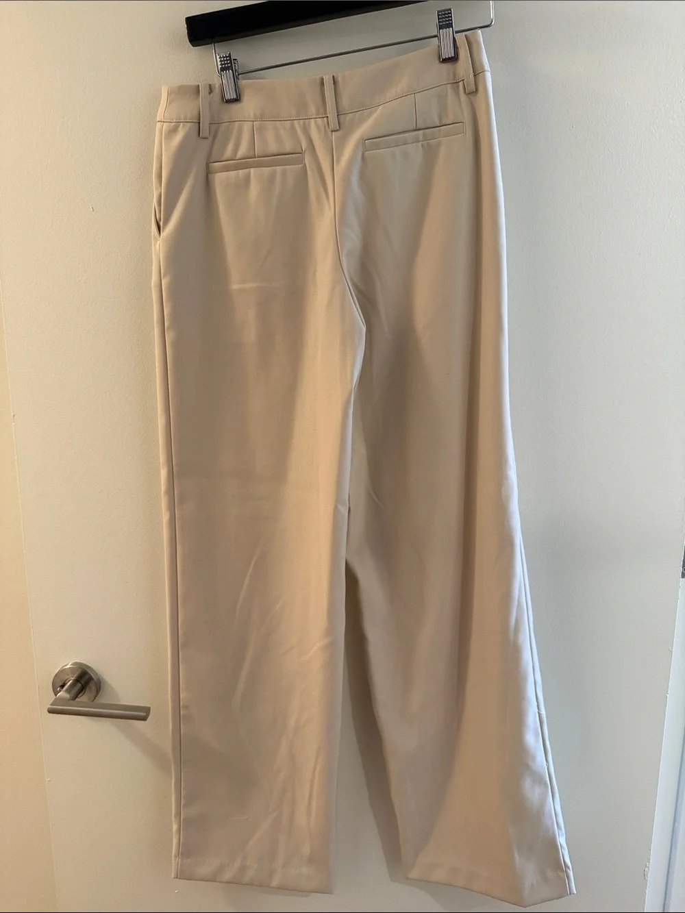 NWT NA-KD Women’s Straight-Leg Dress Pants in Light Beige